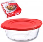 Форма с пласт.крышкой кругл 1,45л п/у (4) 