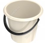 Ведро круг 5л (d26 h22см) молочный (20) 