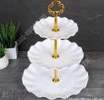 Фруктовница 3-х яр, кругл (d15/20/25 h35см) 