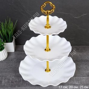 Фруктовница 3-х яр, кругл (d15/20/25 h35см) 