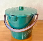 Ведро хоз-ное с кр 10л (d28 h24см) зеленое (10) 