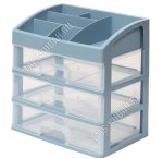 Органайзер д/хранен сер-син/прозрач. 6-ти секц с 3-мя выдвиж.ящ (4) 