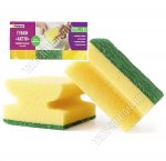 Губка д/посуды, профильн 3шт (65х85х44мм) (38) 