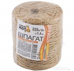 Веревка/шпагат джутовый (225м) d1,4мм, 1200текс, бобина (25) 