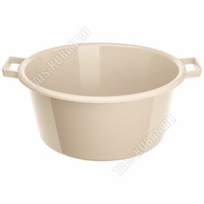 Таз кругл 13л, бежев (d40 h18см) (15) 