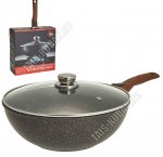 Вок d28 h10см с крышкой и съемной ручкой (6)