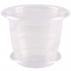Кашпо прозр 3,5л d23 h17,5см (20) 