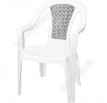 Белый/серый Кресло 
