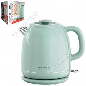 Чайник пластик+нержавеющая сталь 2,0л 1800Вт, бирюзовый (6) 