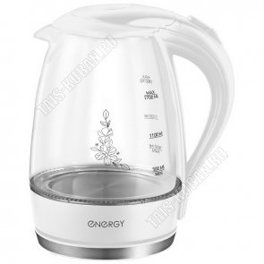 Чайник стекло 1,7л 2200Вт диск,автооткл,защ.от перегр.,внутр.подсветка, рис.на корп.(6) 