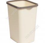 Ведро для мусора, без крышки 20л слоновая кость (30х23 h38см) (10) 