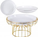 Ваза-корзинка д/фруктов,сладостей на ножке d20см