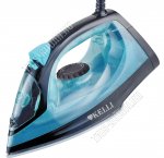 Утюг подошва с керамическим покрытием 2200Вт, функция самоочистки, паровой удар, вертикальное отпаривание, терморегуляция, защита от перегрева, регулятор пара, емкость для воды 200мл, цвет бирюзовый/черный (10)