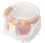 Сиденье д/купания детское (39х37 h24см) бел/розовый,раскрывающиеся поручни с фиксатором (2) 