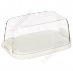 Масленка с крышк, беж/прозр (16х10 h7см) (16)