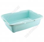 Лоток д/котят, с сеткой, глубокий (L36,5х25,5 h9,5см) ментол (30)