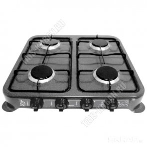 Плита газ. 4конф,давл.2800Ра, рег.t, 55х53х8,5см,черн (4)  Homestar 