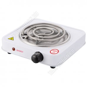 Плита эл. 1конф. ТЭН, 1000Вт. 5реж. t, нерж.чаша, 27.5х25х8см. 