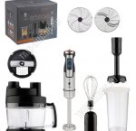 Блендер-комбайн 1300Вт 2 скорости, 6 насадок, черный (2) 