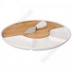 Сырница (бамб.доска + блюдо 27см с 3секц) п/у Lefard