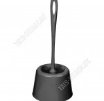 Ерш+подставка WC кругл, черный (26) 