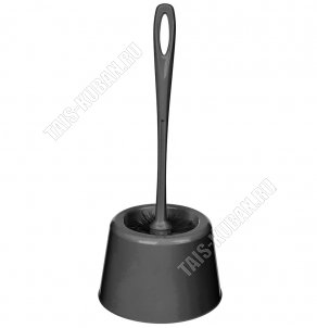 Ерш+подставка WC кругл, черный (26) 