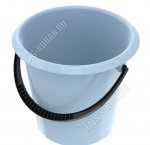 Ведро хозяйственное 10л (d31,5 h27см) серо-голубой (15) 