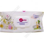 Влажные салфетки детские 120шт,с крышкой 