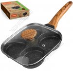 Nordic Stone Сковорода-оладница квадратная 19х19см на 4 ячейки (12) 