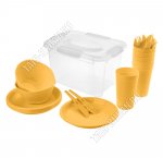 Набор для пикника 6 персон 27пр,желтый (8)