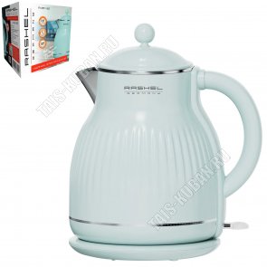 Чайник пластик+нержавеющая сталь 2,0л 1800Вт, голубой (6) 