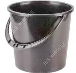 Ведро хоз-ное  5,0л (d22 h20,5см) черный (10) 