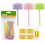 Метка садовая набор 10шт h13 5х4см, +наклейки д/маркировки (72) 