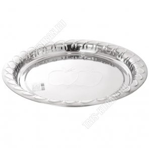 Поднос круглый d32см с декором 