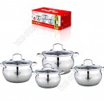 НАБОР Кастрюль 4шт (2,1/3,0/4,0/6,7л d16/18/20/24см) (2) 