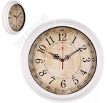 Часы (стекло/пластик) круглые d35см 