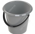 Ведро хозяйственное  5л (d26 h22см) серый (20) 