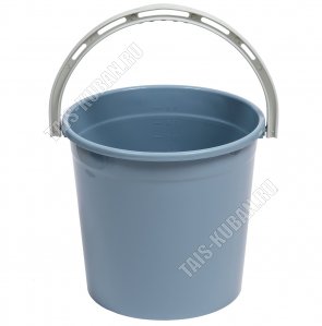 Ведро 10л  сер-син (d26 h25см) с мер.дел (25) 