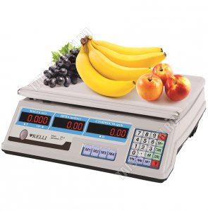 Весы эл.ТОРГОВЫЕ 35кг белый, делен.1гр, счёт.цены, суммир.покупок,фу-ия