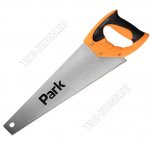 Ножовка по дереву 450мм,7зубьев на дюйм, инструментальная сталь, толщина лезвия 0,8мм, двухкомпонентная ручка, оранжевый/черный  (6) 