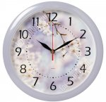 Часы (пластик/стекло) круглые d35см 