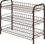 Полка д/обуви 3-х ярус (66х28 h52см) полки-сетка, нагр.до20кг, медный (9)