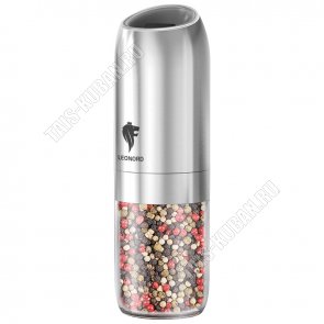 Мельница д/специй электрич. 6Вт, 176мл, серебро (35) 