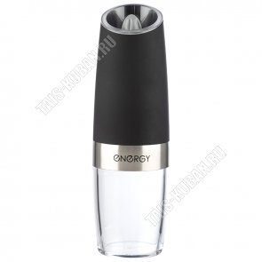 Мельница для специй электрическая h20см,пластик+нержавеющая сталь, черный, автоматическое включение при наклоне корпуса, батарейки ААА 6шт (не входят в комплект),подарочная упаковка (40) 