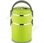 Ланч-бокс 2-х ярусный, круглый (0,85+1,85л) d17 h23см (12) 