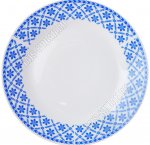 Синий орнамент Тарелка плоская d20см (12/72) 