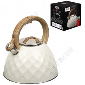 Чайник нерж 2,7л кремовsq (6) 