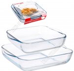 Форма Набор 2пр квадрат 3,0/1,6л, 28х28/22х22см (4) 