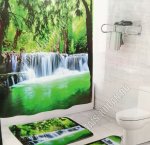 Набор Коврик 2шт +Штора д/ванны 