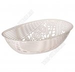 Ваза-корзинка д/хлеба, овал, белый (20) 
